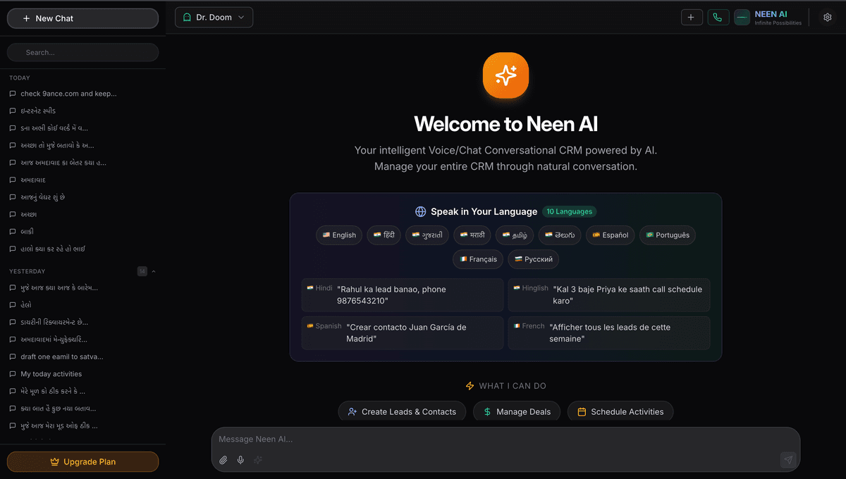 NeeN AI Chat Interface